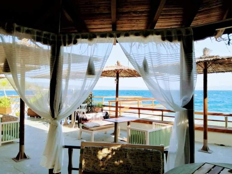 Stone Villa Inside Sea- Kids'Land Platanidia Exterior photo