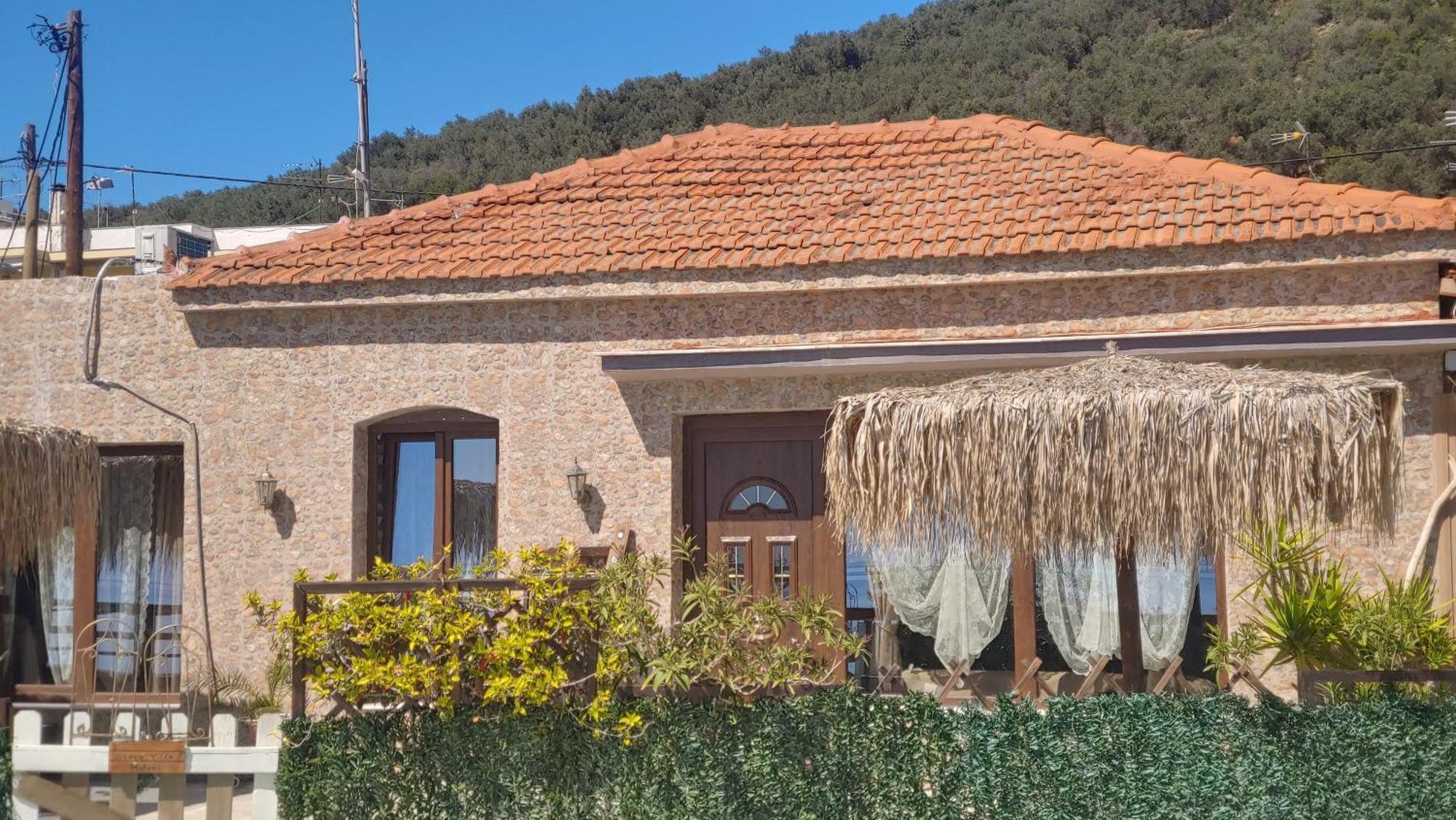 Stone Villa Inside Sea- Kids'Land Platanidia Exterior photo